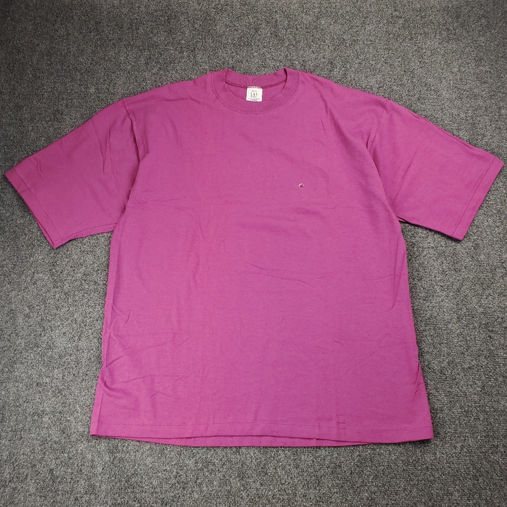 Vintage 90s Gap T Shirt XL Crewneck Single Stitch Blank USA Magenta Pink NEW